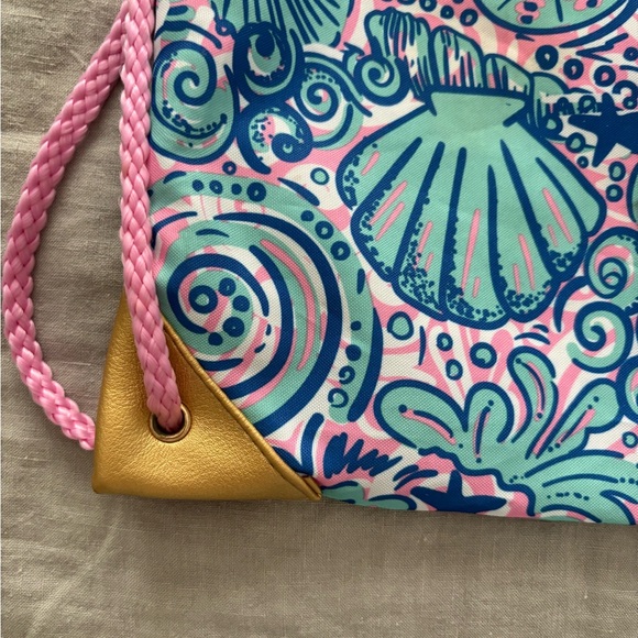 Simply Southern Pink and Blue Seashell Backpack - Picture 3 of 9